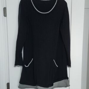 Black and Gray Dress/sweater Size Medium